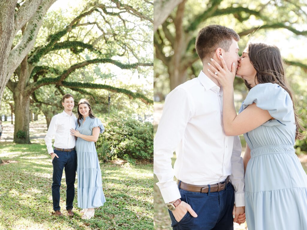 White Point Garden portraits after proposal