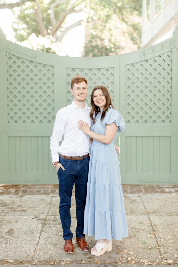 couple in downtown Charleston